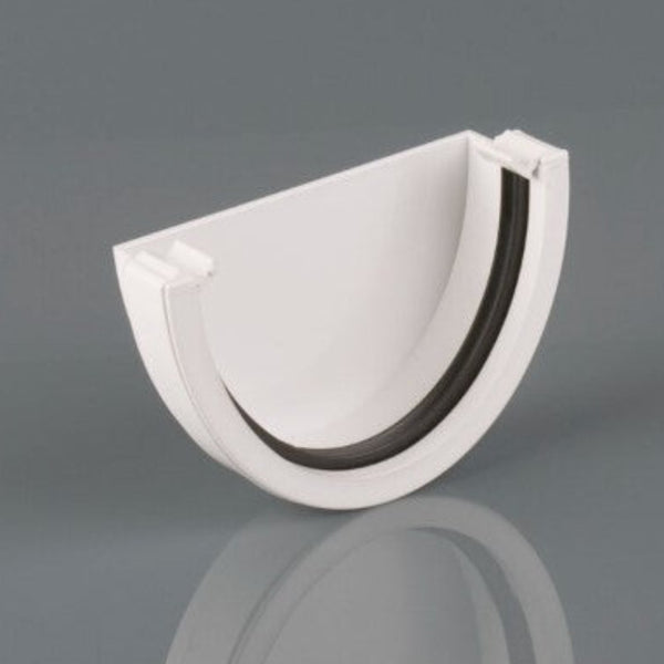 Brett Martin Gutter 115mm Deepstyle External Stopend White