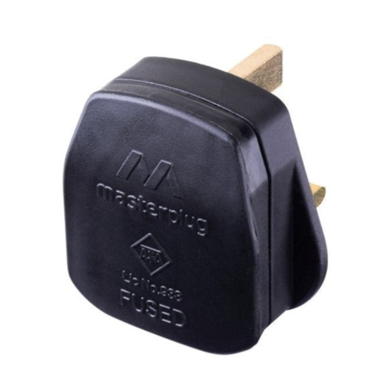 BG Black 13amp Rewireable Plug