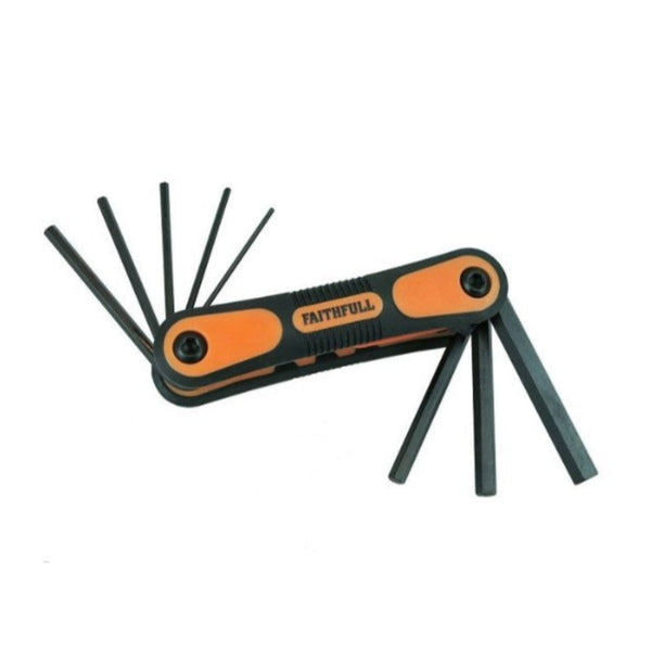 Faithfull Folding Hex Key Set Metric