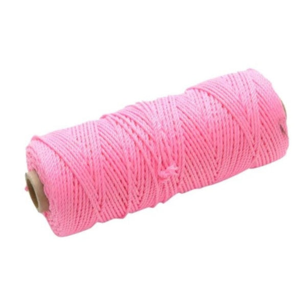 Faithfull Hi-Vis Nylon Brick Line Pink 100m