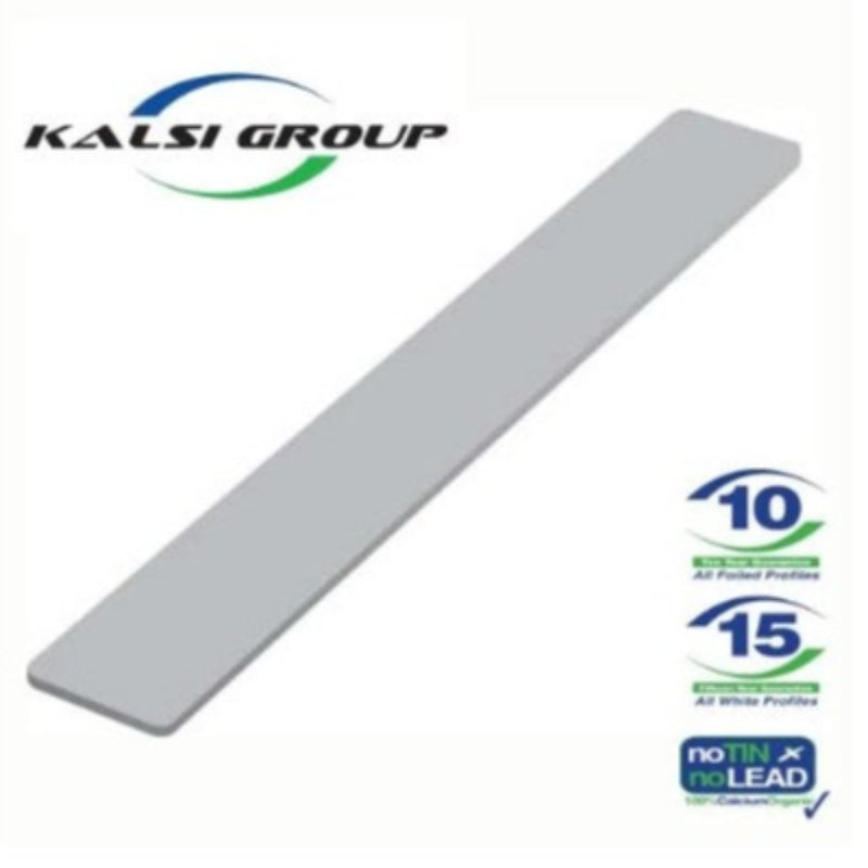 Plastic Fascia Flat End Cap White