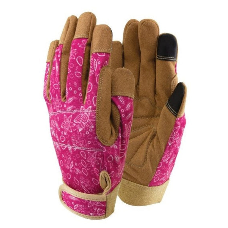 Deluxe Fashionable Firm Grip Garden Gloves With Foam Palm Padding